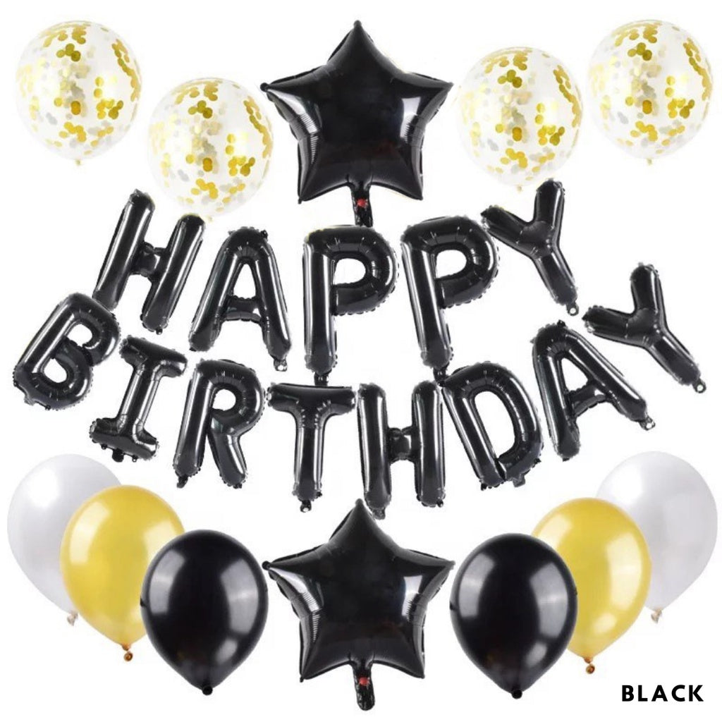 Happy Birthday Balloon Decoration Value Pack Background Banner Package Set [READY STOCK IN SG]