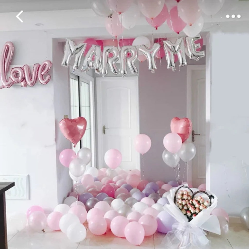💍 16-inch MARRY ME Letter Balloons  [READY STOCK IN SG]