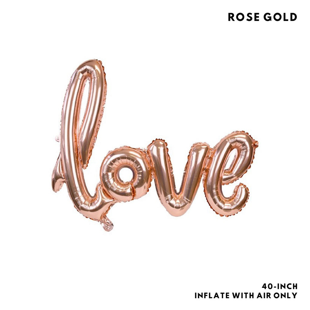 💖 LOVE 40-inch Letter Balloon Love Script Balloons [READY STOCK IN SG]