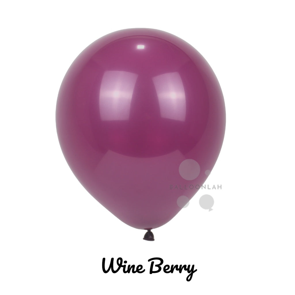 10" Retro Vintage Colour Helium Latex Balloon Matte [READY STOCK IN SG]