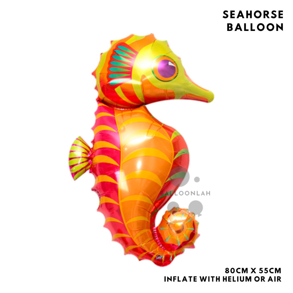SEA CREATURE Shark Starfish Octopus Fish Foil Balloon Garland Birthday Decoration [READY STOCK IN SG]