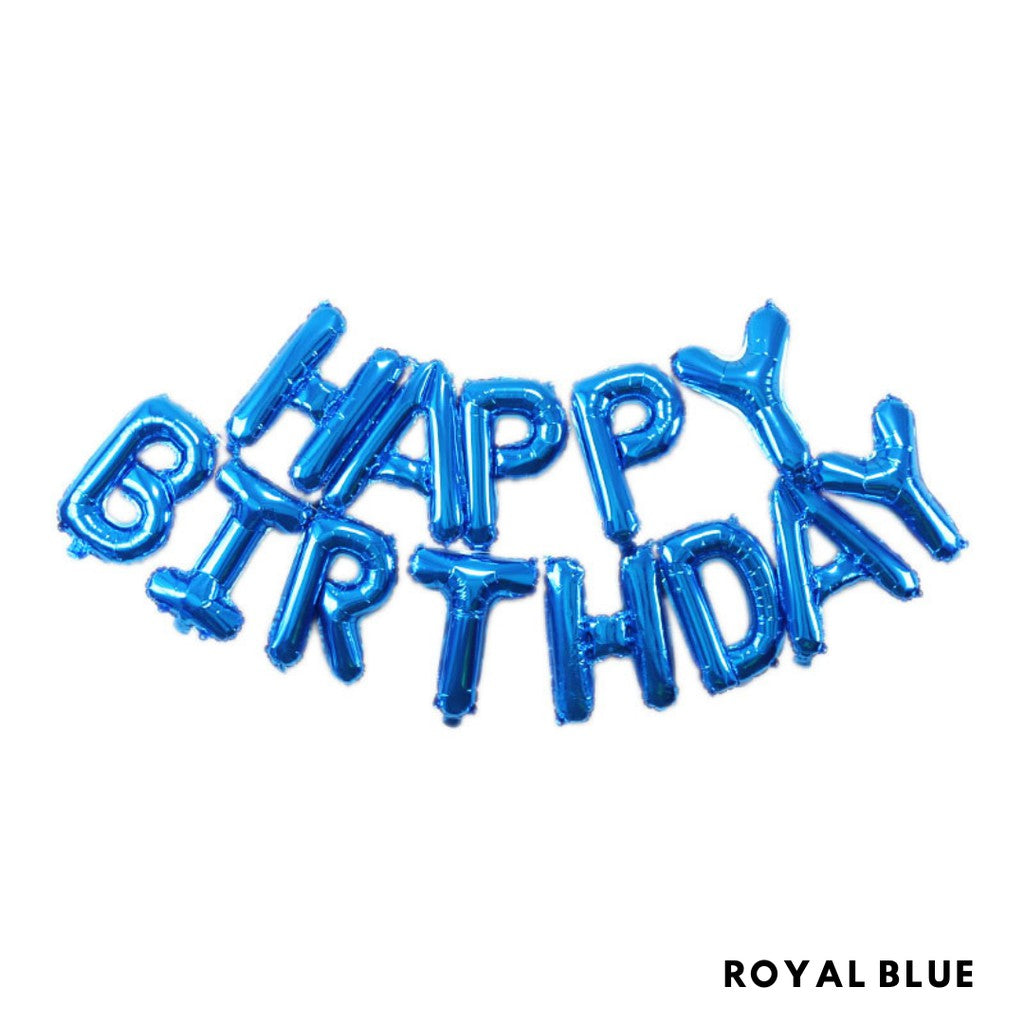 16-inch Happy Birthday Letter Balloons [READY STOCK IN SG]