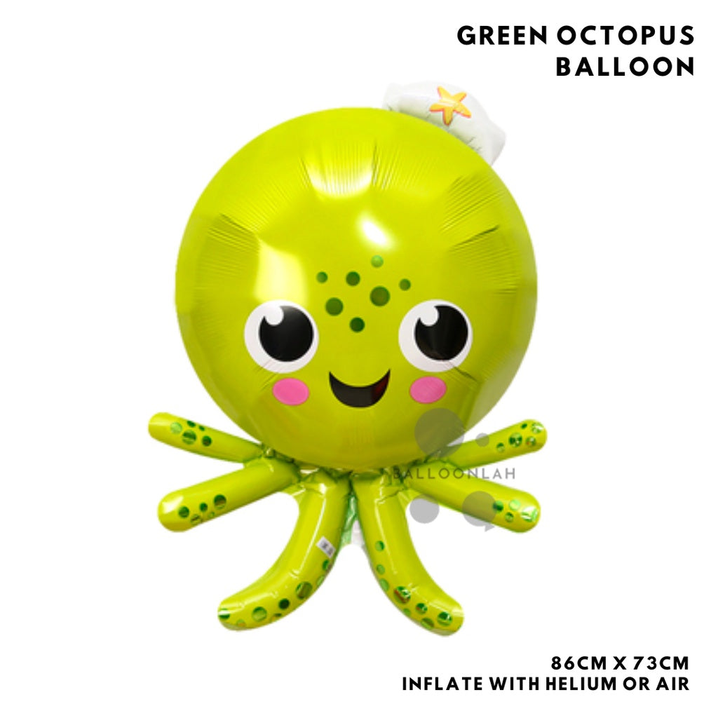 SEA CREATURE Shark Starfish Octopus Fish Foil Balloon Garland Birthday Decoration [READY STOCK IN SG]
