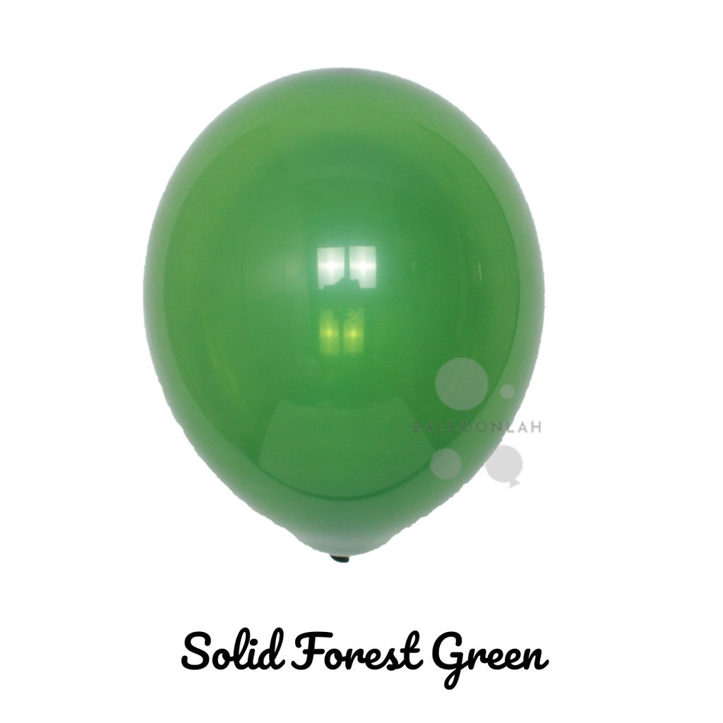 10” Solid Colour Helium Latex Balloons [READY STOCK IN SG]