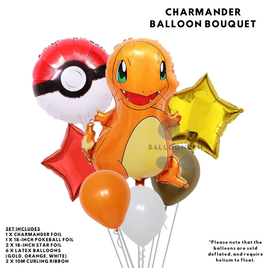 POKÉMON Cartoon Foil and Latex Balloon Pokemon Birthday Set [READY STOCK IN SG]