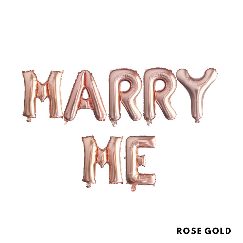 💍 16-inch MARRY ME Letter Balloons  [READY STOCK IN SG]