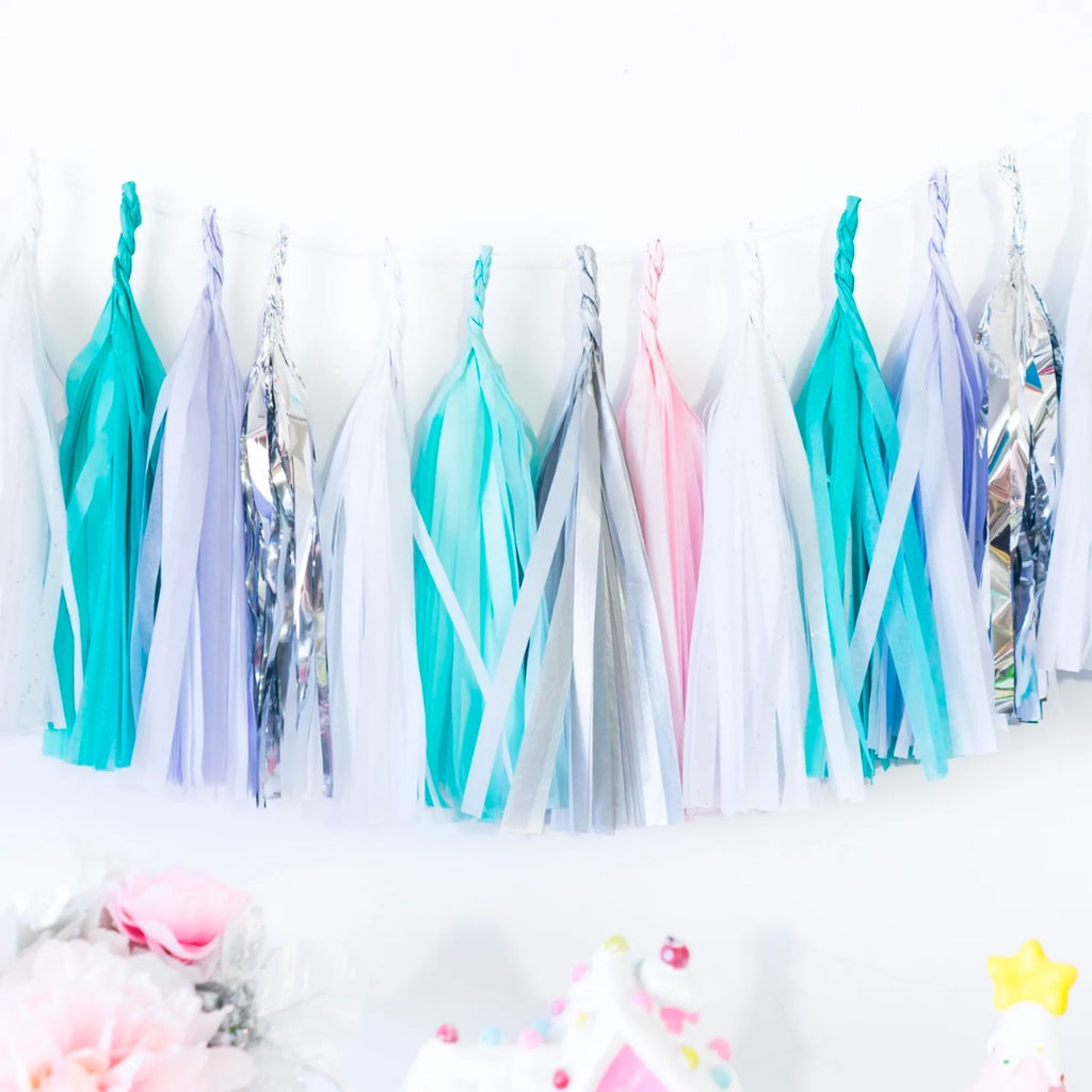 Paper Tassel Garland DIY Birthday Decoration Tissue Paper Garland [READY STOCK IN SG]