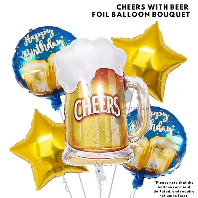 🎉  PARTY Balloons Black & Gold Theme Birthday Bachelorette Party Balloon  [READY STOCK IN SG]