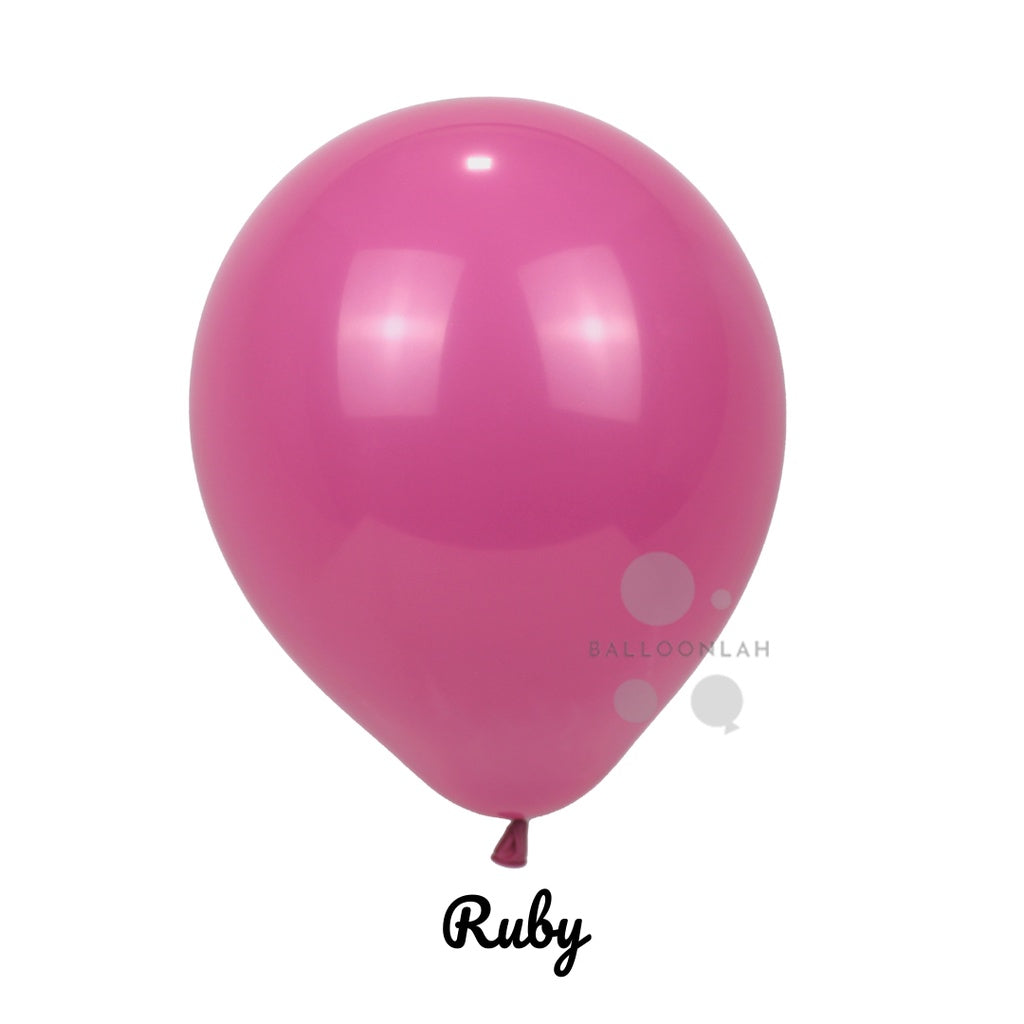 10" Retro Vintage Colour Helium Latex Balloon Matte [READY STOCK IN SG]