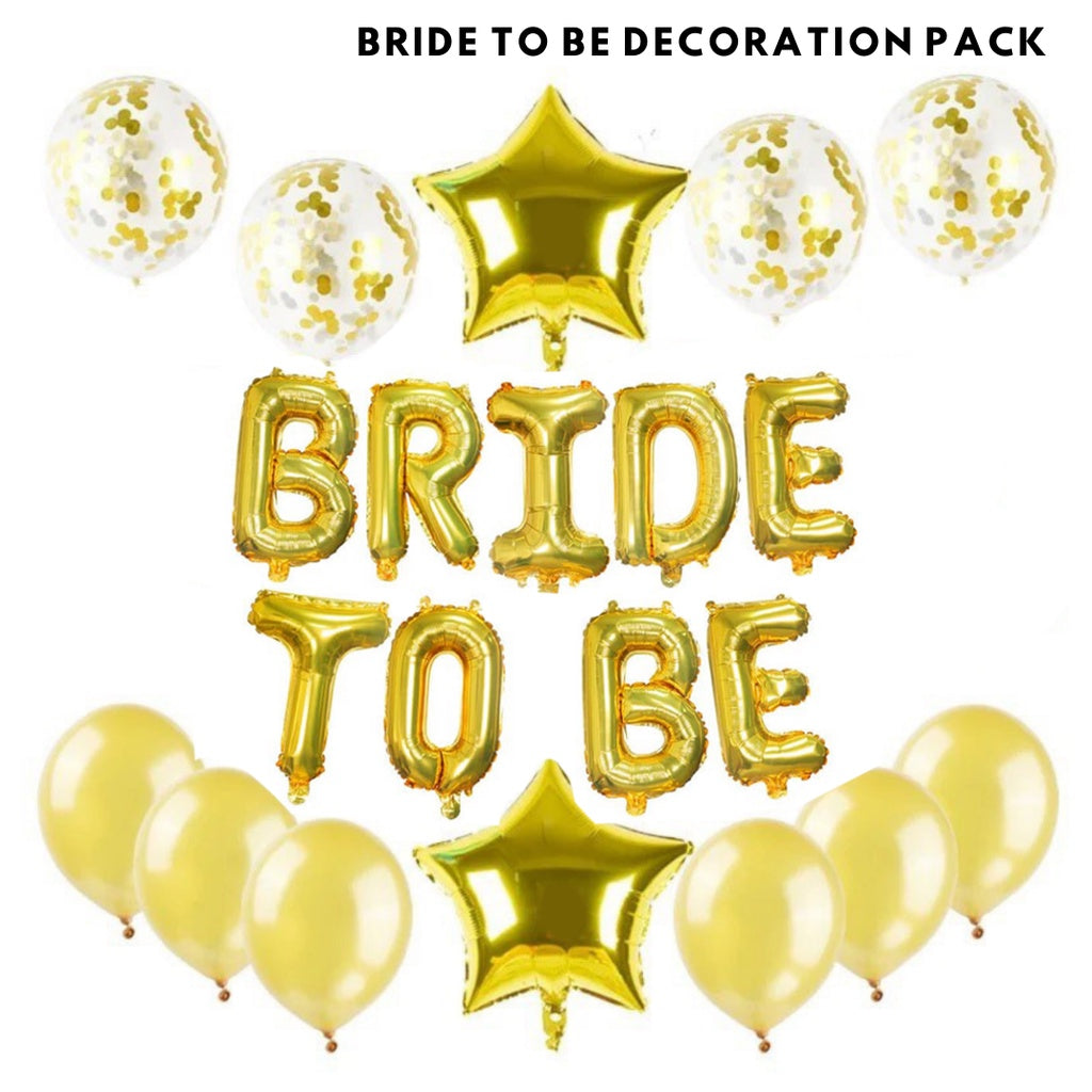 💍🌟 BRIDE TO BE Gold Essentials Hen's Night [READY STOCK IN SG]