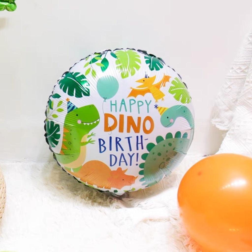 🎉  PARTY Dino Dinosaur Colour Retro Colour Balloon Garland Birthday Decoration [READY STOCK IN SG]