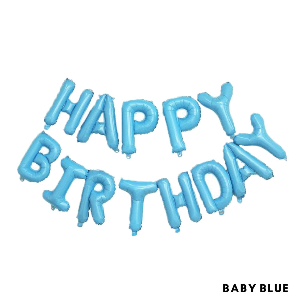 16-inch Happy Birthday Letter Balloons [READY STOCK IN SG]