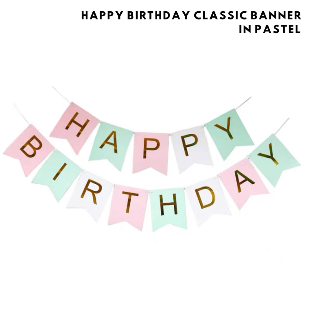 🌈 PASTEL Birthday Party Essentials Kids Cloud Rainbow [READY STOCK IN SG]