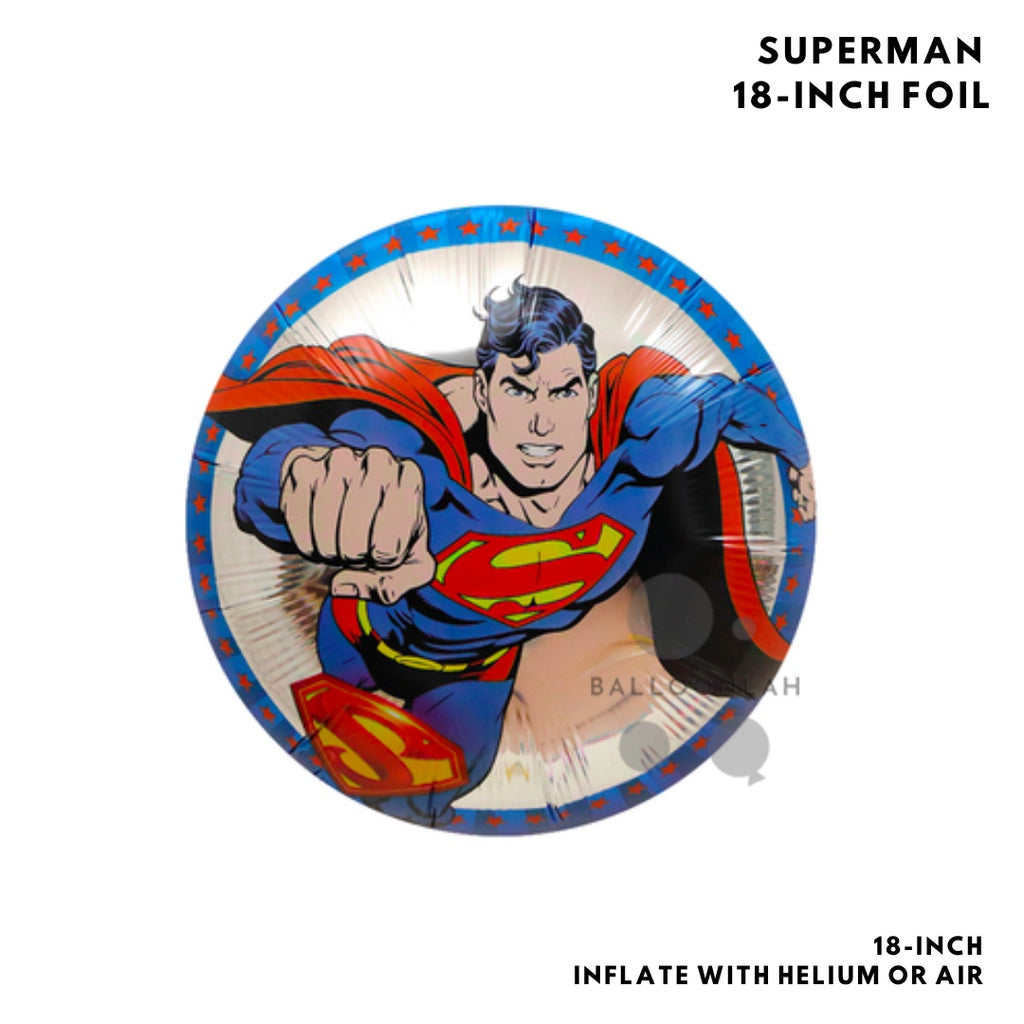 🦸‍♂️ BATMAN SUPERMAN Justice League DC Comics Party Balloon Birthday Children Foil Balloons [READY STOCK IN SG]