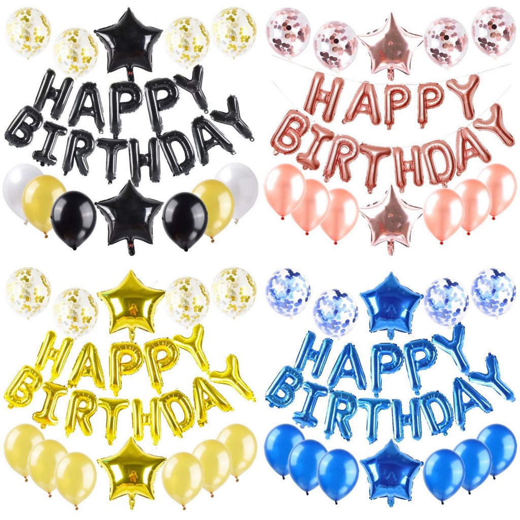 Happy Birthday Balloon Decoration Value Pack Background Banner Package Set [READY STOCK IN SG]
