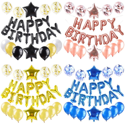 Happy Birthday Balloon Decoration Value Pack Background Banner Package Set [READY STOCK IN SG]