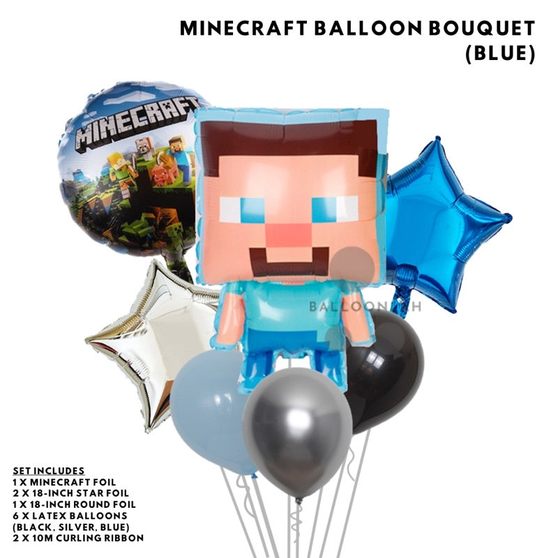 MINECRAFT Cartoon Themed Birthday Balloon [READY STOCK IN SG]