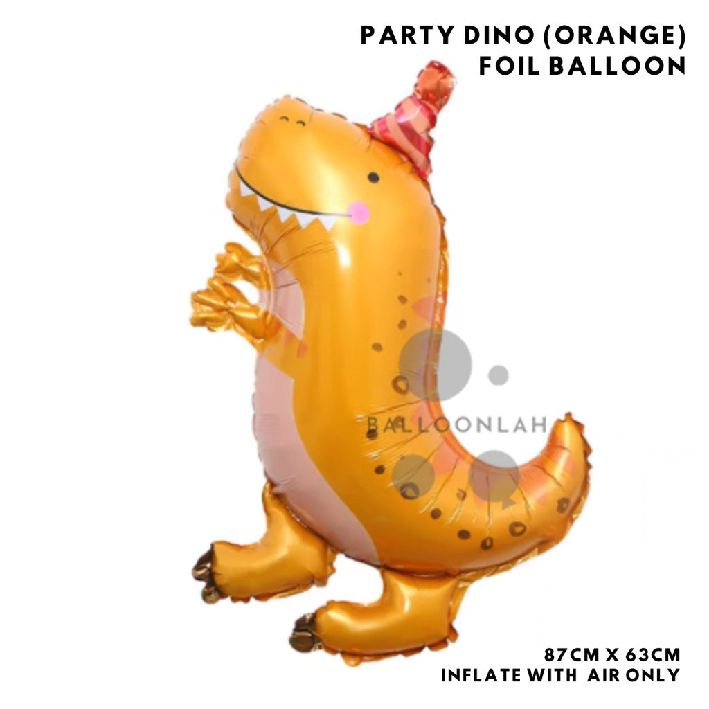 🎉  PARTY Dino Dinosaur Colour Retro Colour Balloon Garland Birthday Decoration [READY STOCK IN SG]