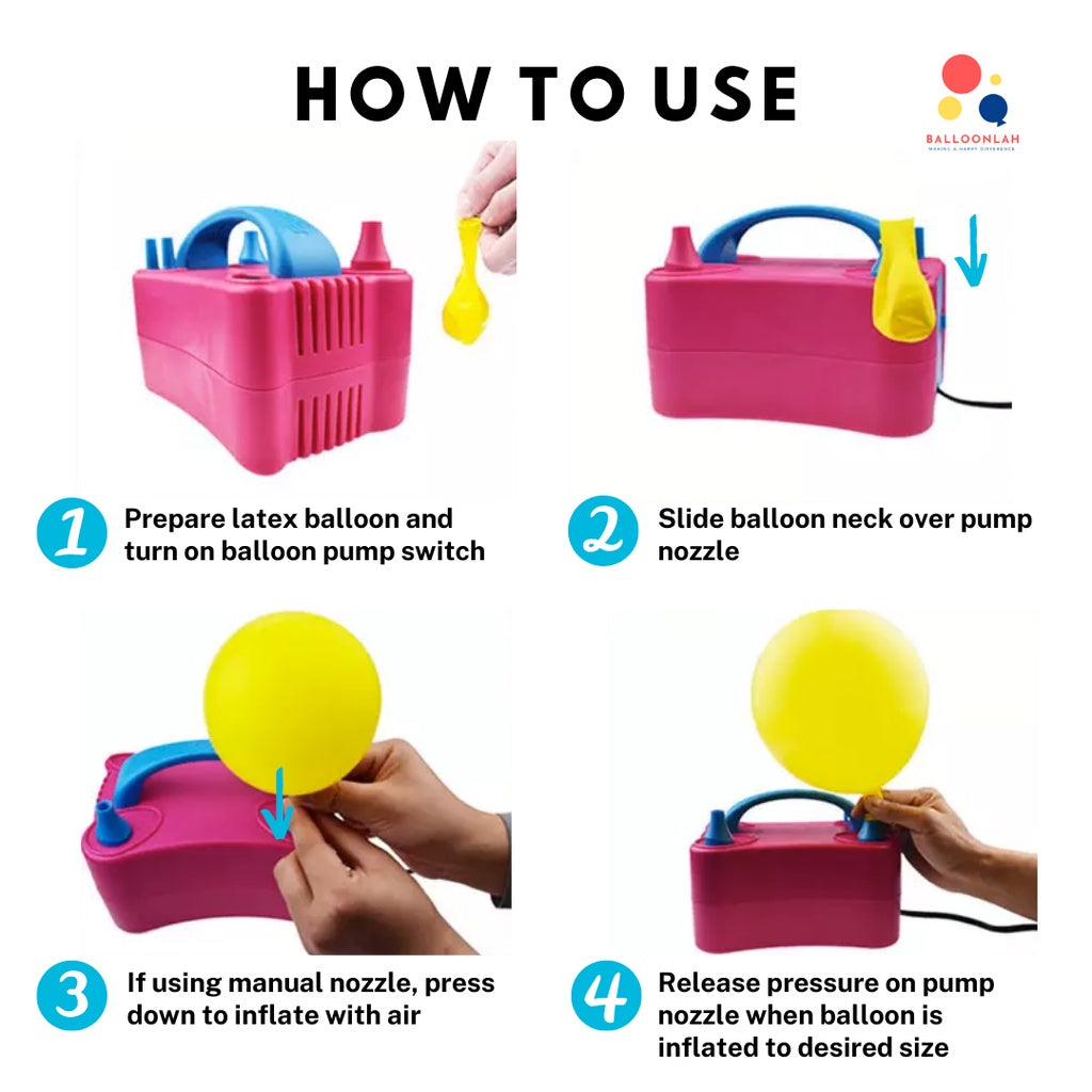 🇸🇬 Electric Balloon Pump Air Pump SG Plug [READY STOCK IN SG]