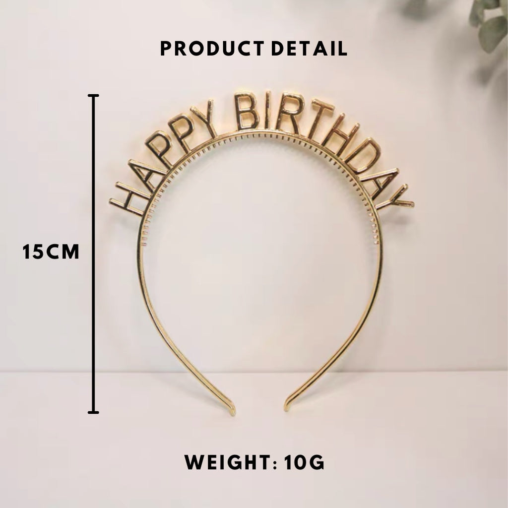 Birthday Hairband Party Hairband Headband [READY STOCK IN SG]