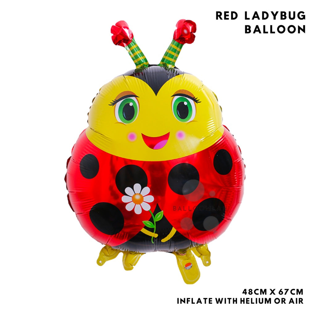 INSECT Butterfly Ladybug Frog Bee Foil Balloon Garland Birthday Decoration [READY STOCK IN SG]