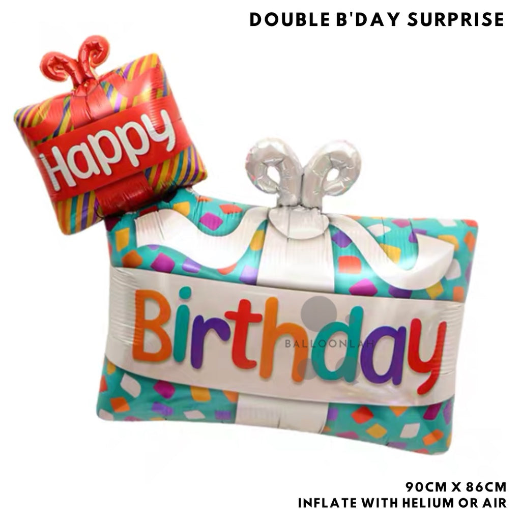 Birthday Cake Foil Balloon Birthday Decoration [READY STOCK IN SG]