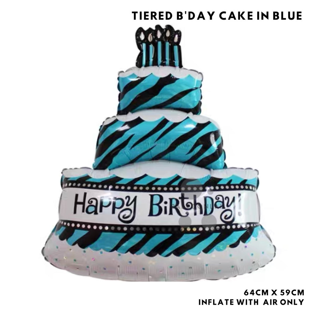 Birthday Cake Foil Balloon Birthday Decoration [READY STOCK IN SG]