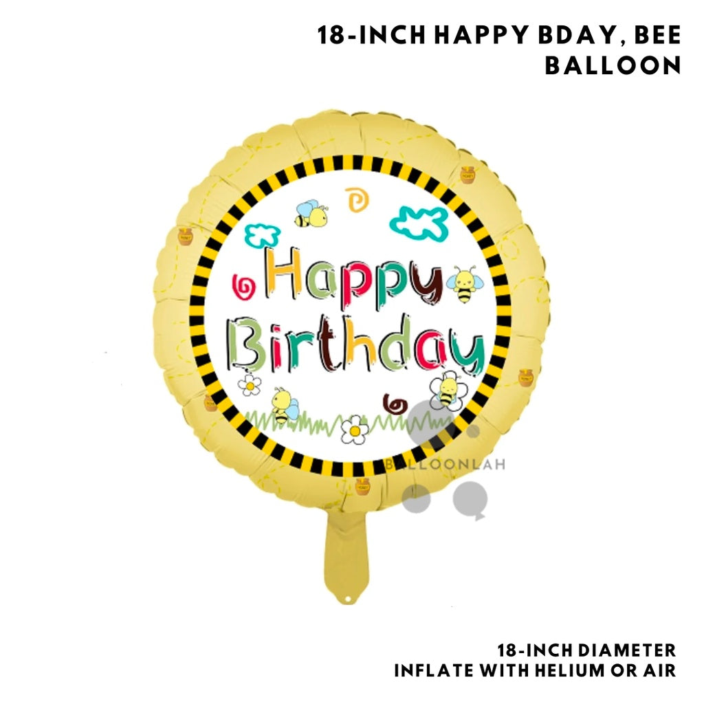 INSECT Butterfly Ladybug Frog Bee Foil Balloon Garland Birthday Decoration [READY STOCK IN SG]