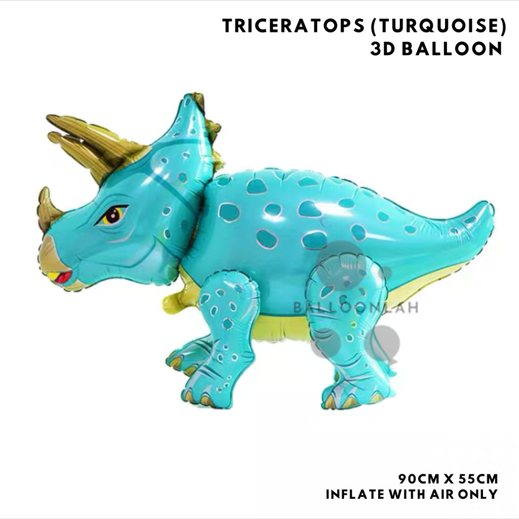 3D Standing Dinosaur Foil Balloon Airwalker Birthday Party Decoration Dinosaurs [READY STOCK IN SG]