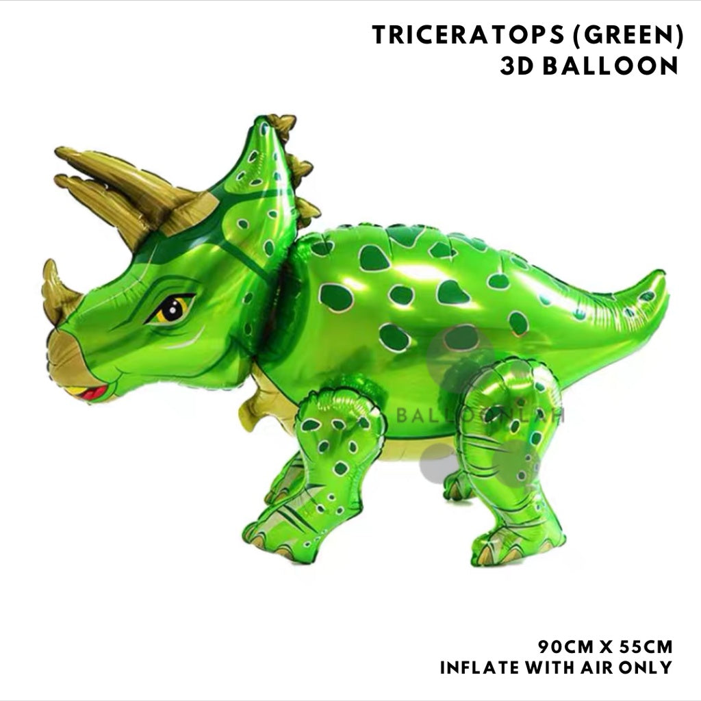 3D Standing Dinosaur Foil Balloon Airwalker Birthday Party Decoration Dinosaurs [READY STOCK IN SG]