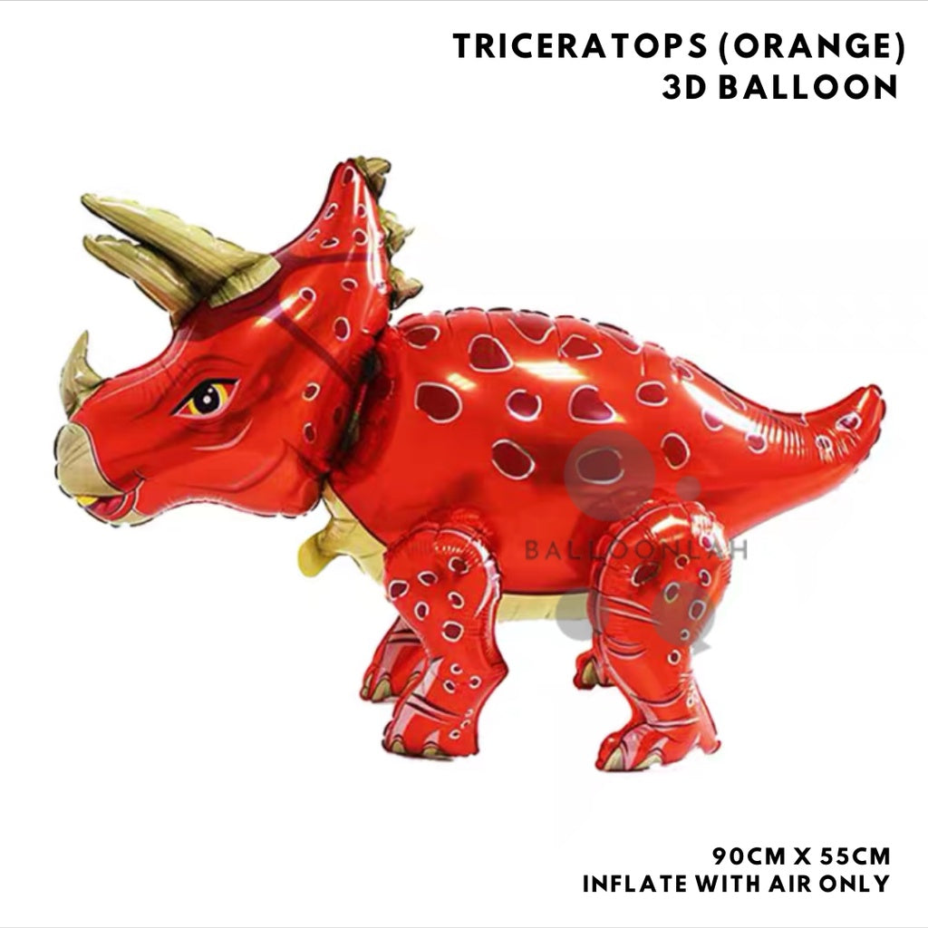 3D Standing Dinosaur Foil Balloon Airwalker Birthday Party Decoration Dinosaurs [READY STOCK IN SG]