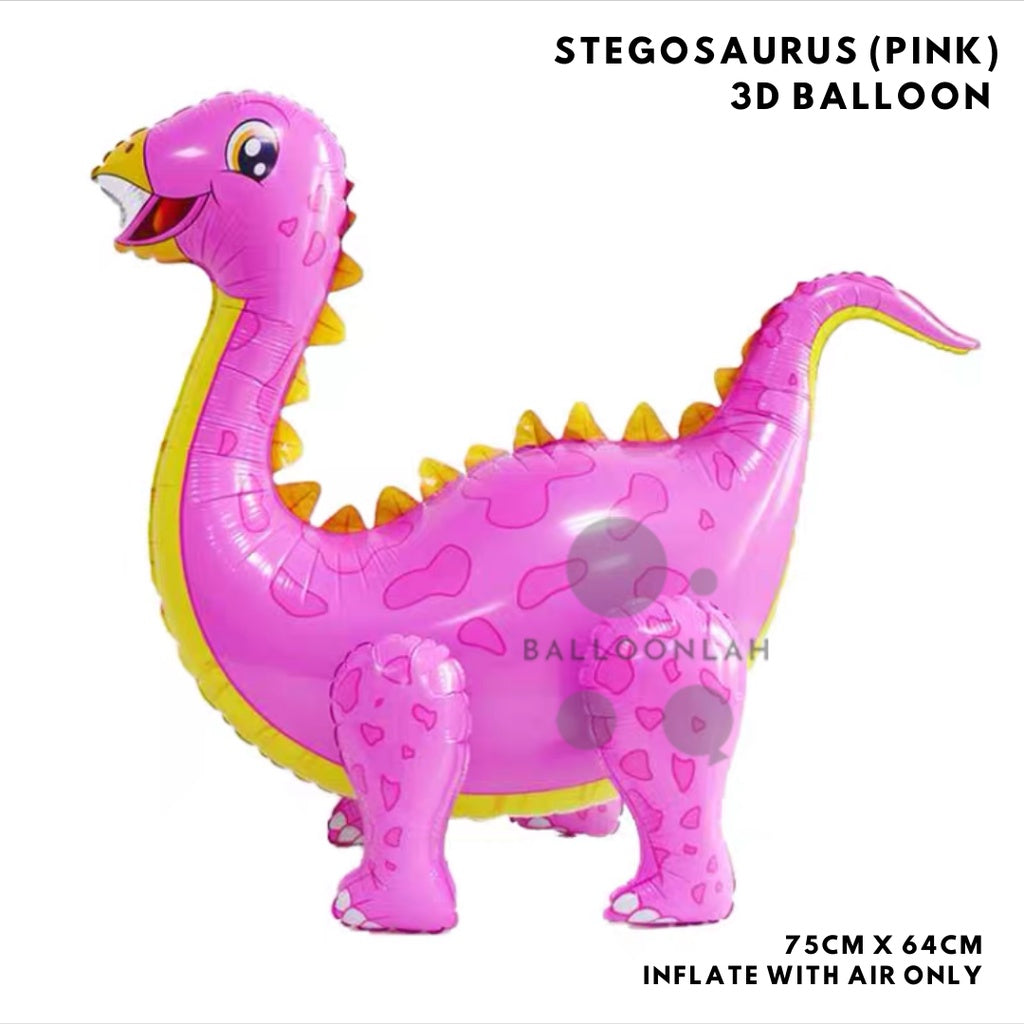 3D Standing Dinosaur Foil Balloon Airwalker Birthday Party Decoration Dinosaurs [READY STOCK IN SG]