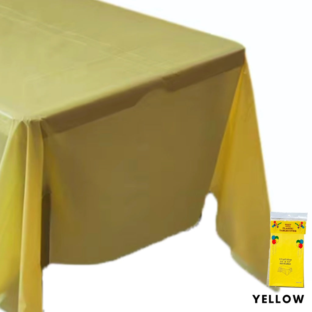 Disposable Colour Plastic Table Cloth Tablecloth [READY STOCK IN SG]