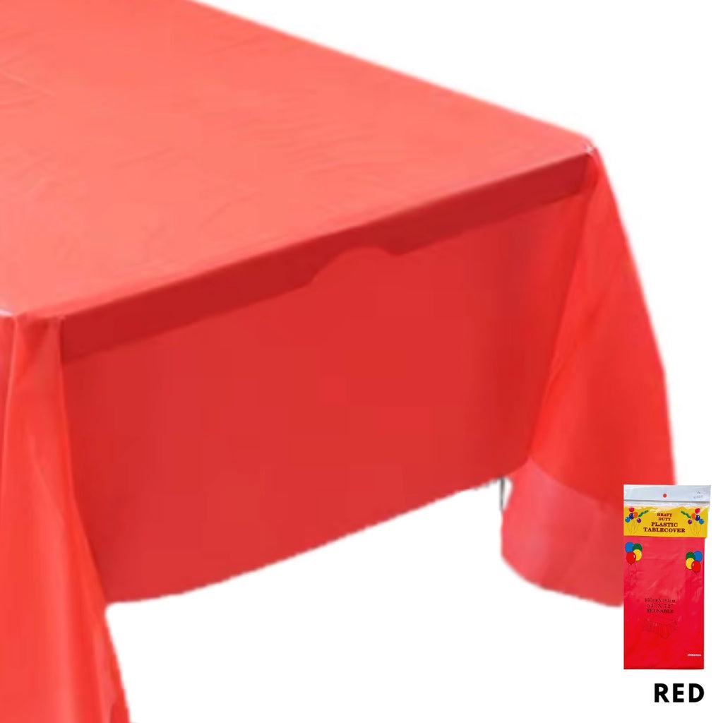 Disposable Colour Plastic Table Cloth Tablecloth [READY STOCK IN SG]