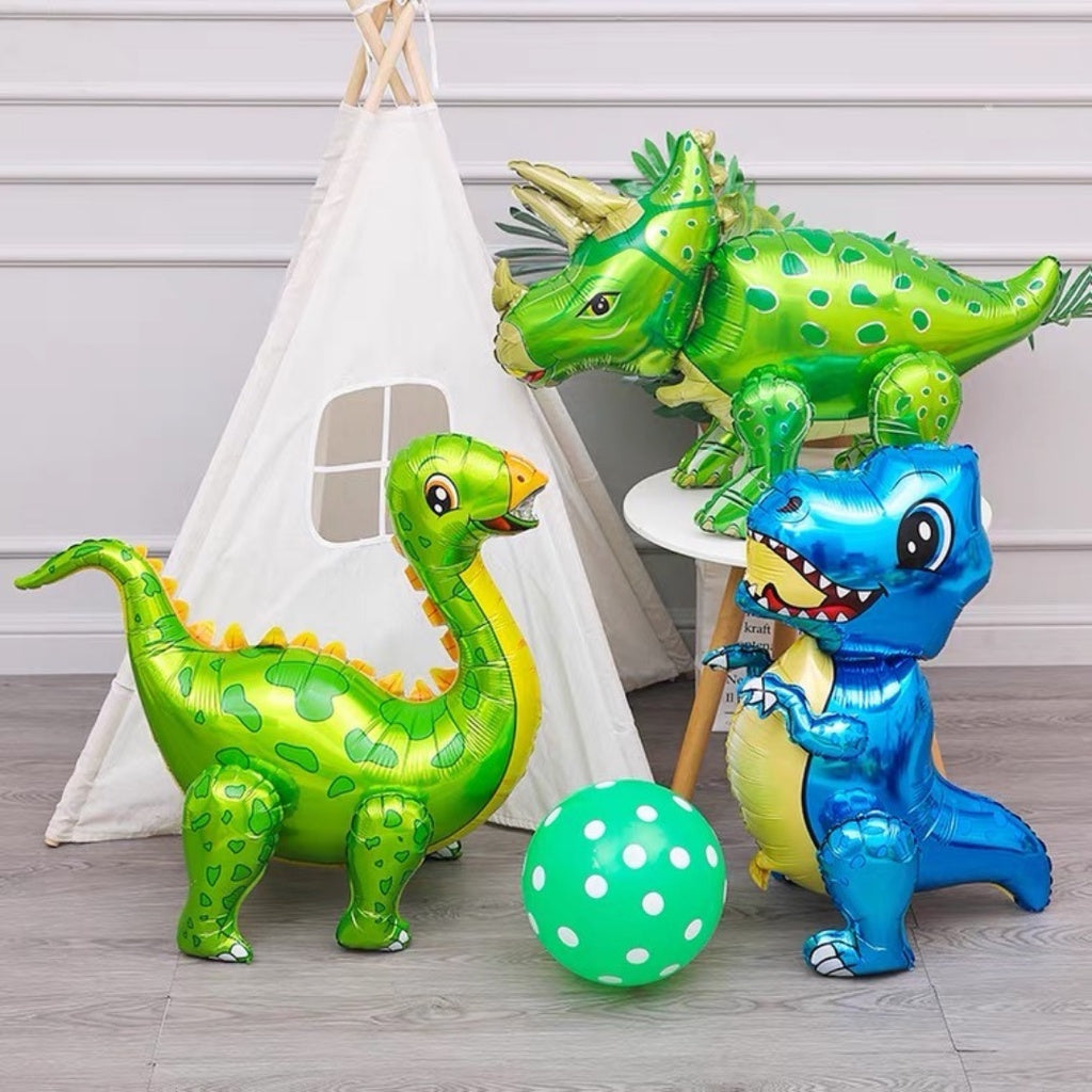 3D Standing Dinosaur Foil Balloon Airwalker Birthday Party Decoration Dinosaurs [READY STOCK IN SG]