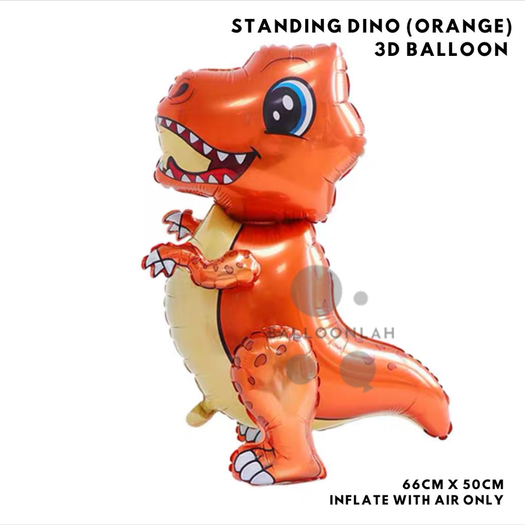 3D Standing Dinosaur Foil Balloon Airwalker Birthday Party Decoration Dinosaurs [READY STOCK IN SG]