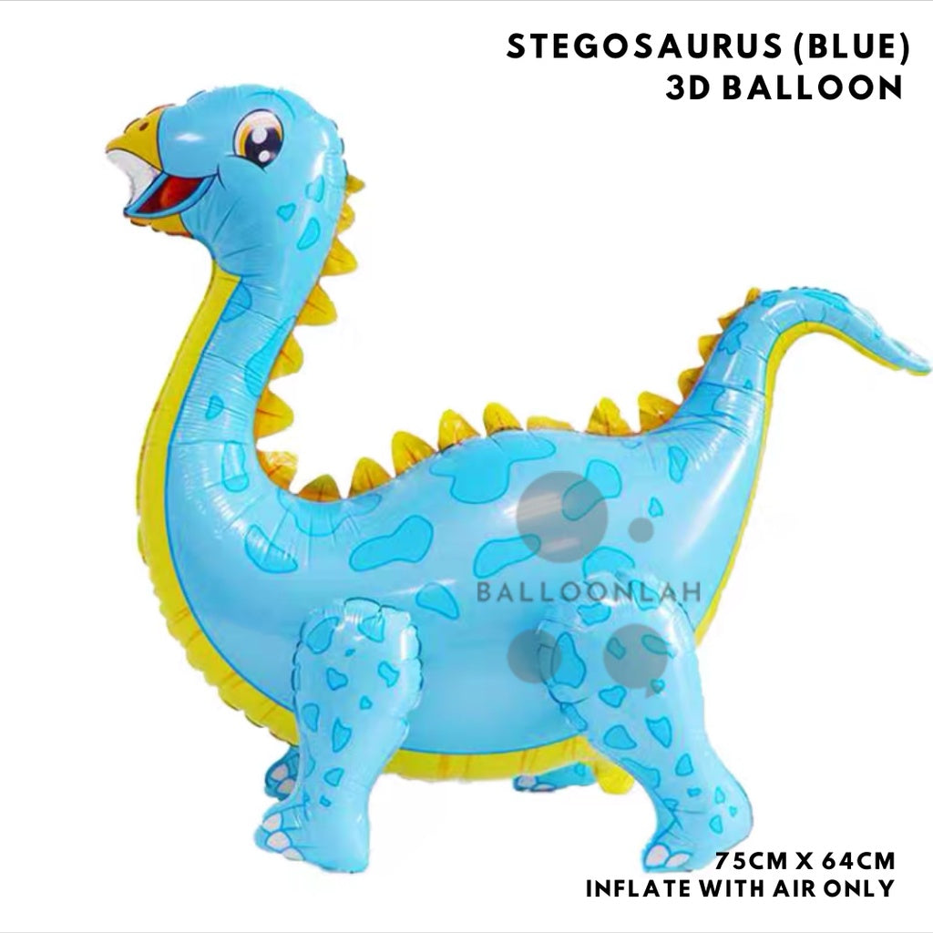 3D Standing Dinosaur Foil Balloon Airwalker Birthday Party Decoration Dinosaurs [READY STOCK IN SG]