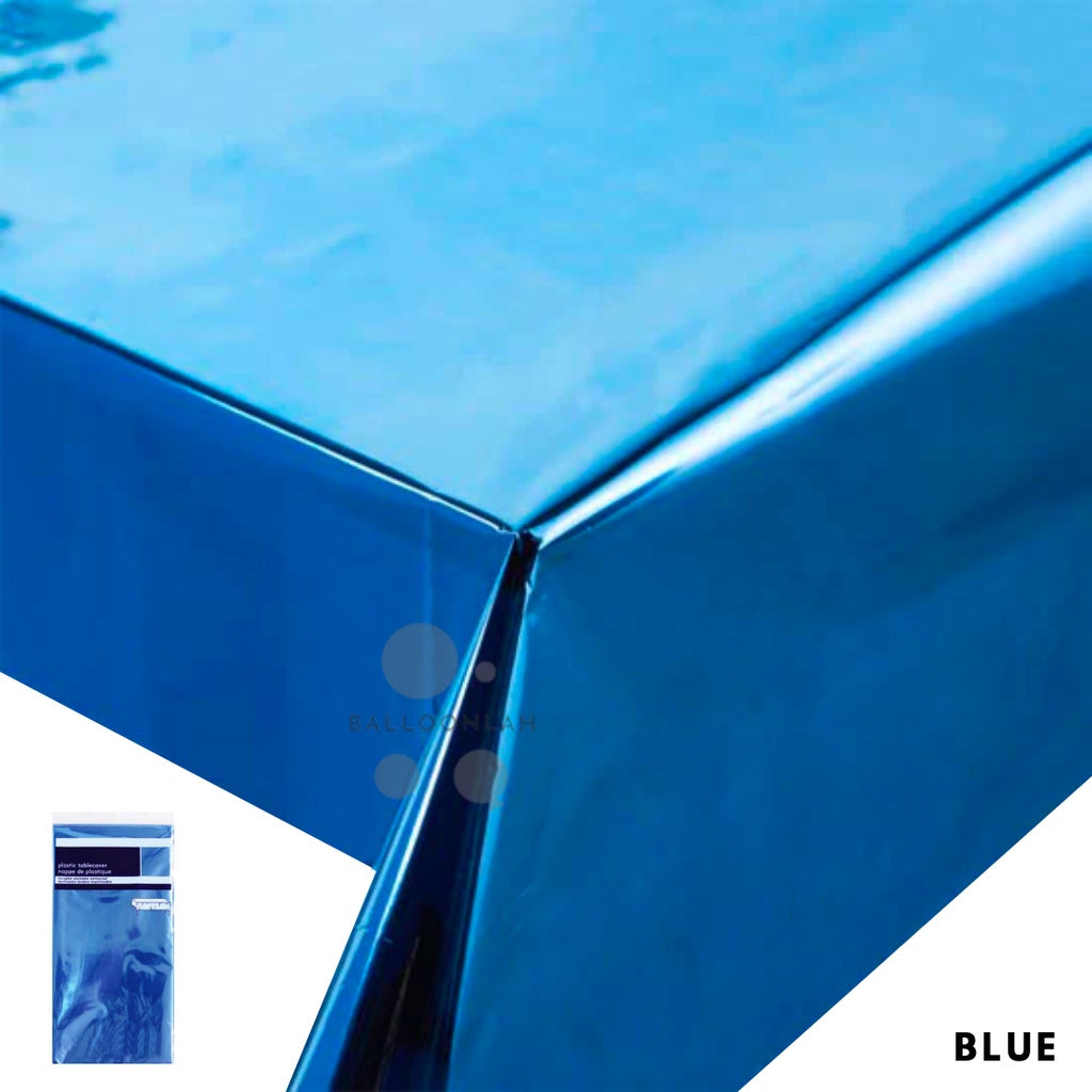 Disposable Metallic Plastic Table Cloth Tablecloth [READY STOCK IN SG]