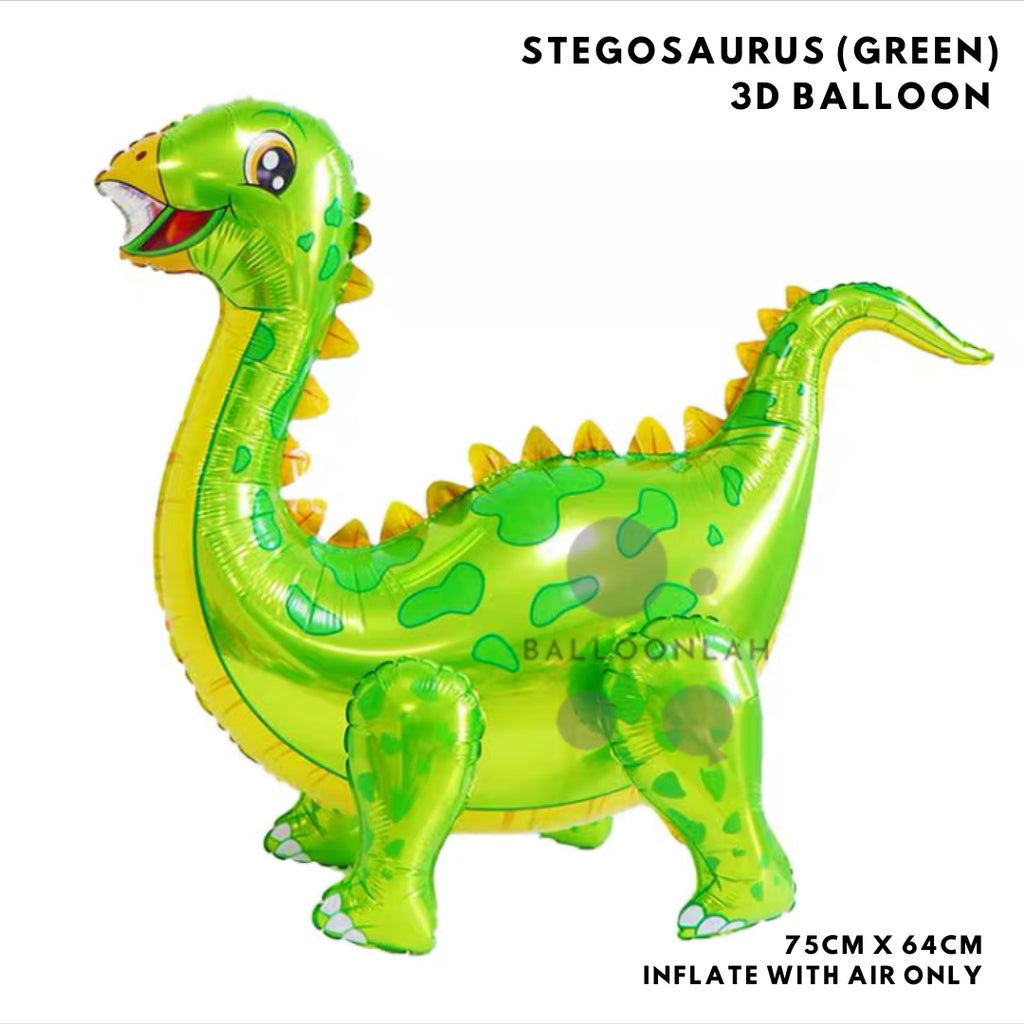 3D Standing Dinosaur Foil Balloon Airwalker Birthday Party Decoration Dinosaurs [READY STOCK IN SG]