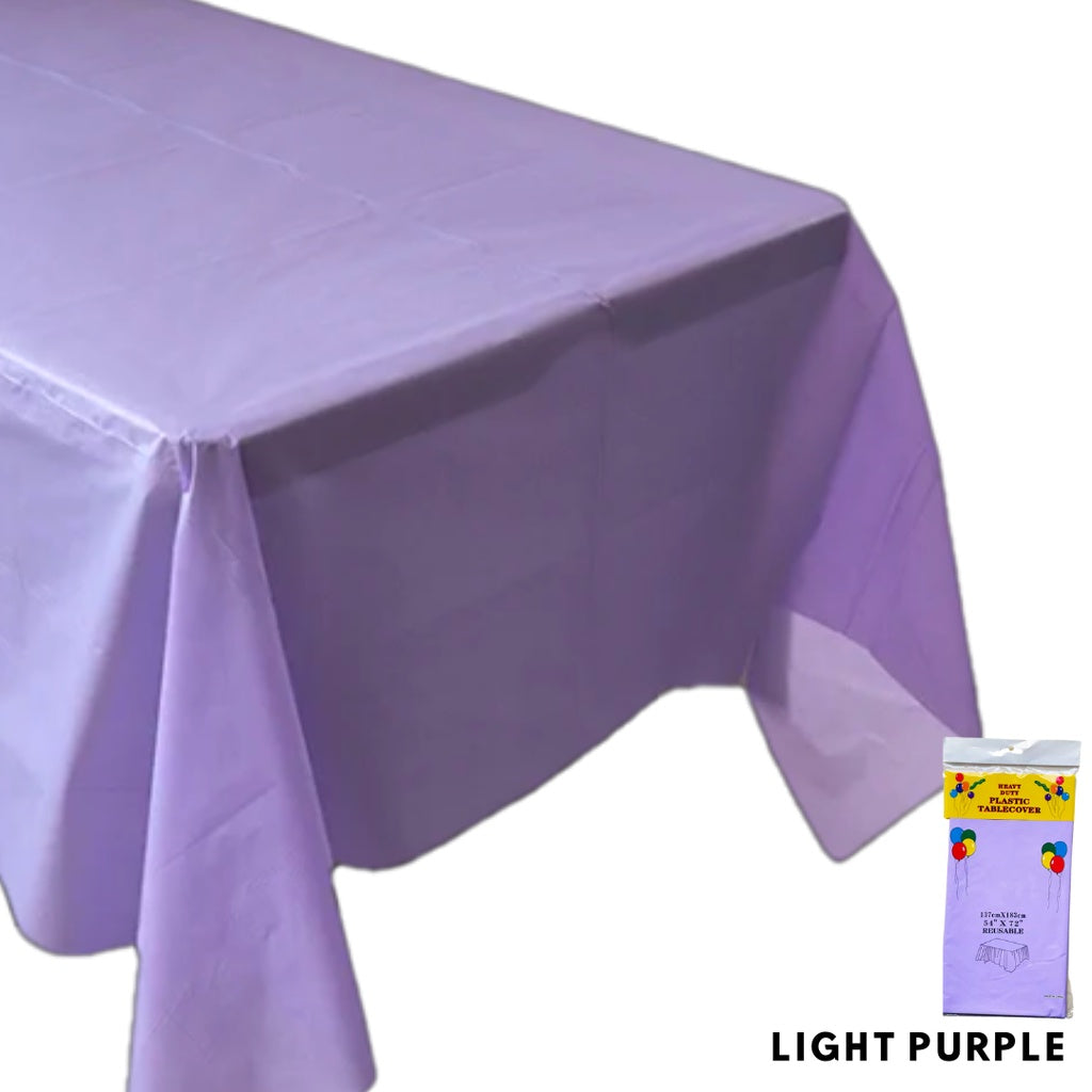 Disposable Colour Plastic Table Cloth Tablecloth [READY STOCK IN SG]
