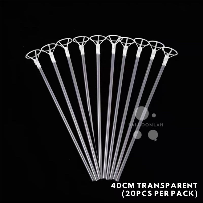 20PCS Balloon Stick Foil Balloon Bubble Balloon [Ready Stock in SG]