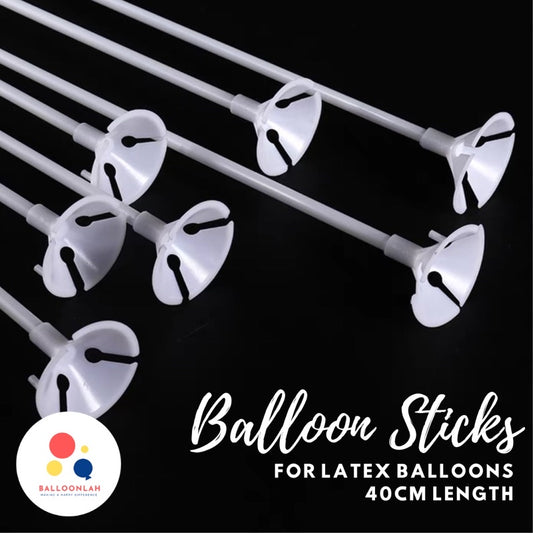 20PCS Balloon Sticks Latex Balloon [READY STOCK IN SG]
