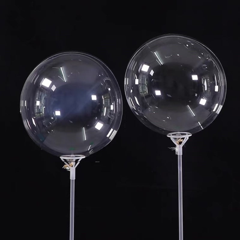 20PCS Balloon Stick Foil Balloon Bubble Balloon [Ready Stock in SG]