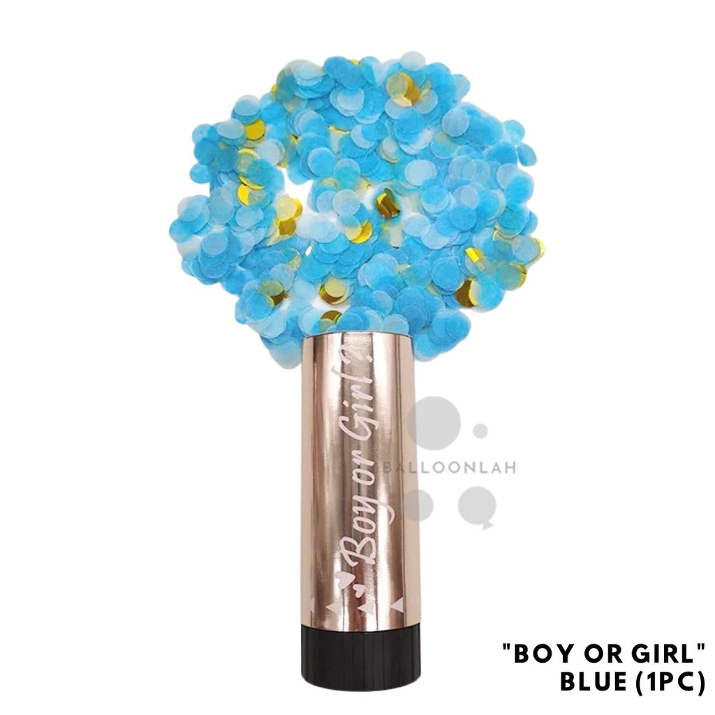 Confetti Cannon Party Popper Rose Gold Silver Blue Pink [READY STOCK IN SG]