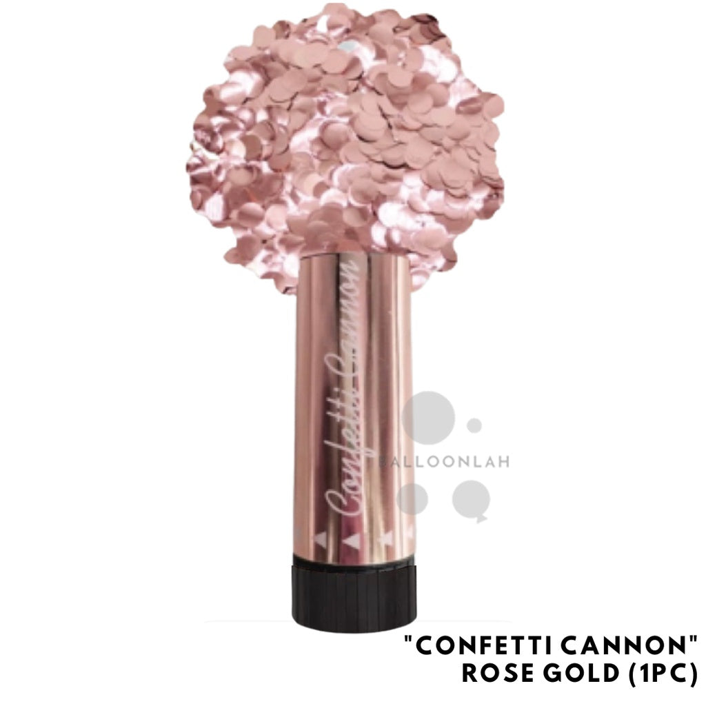 Confetti Cannon Party Popper Rose Gold Silver Blue Pink [READY STOCK IN SG]