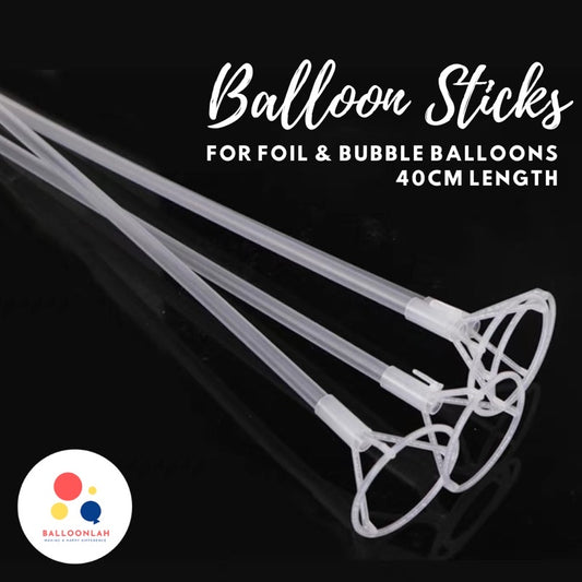 20PCS Balloon Stick Foil Balloon Bubble Balloon [Ready Stock in SG]