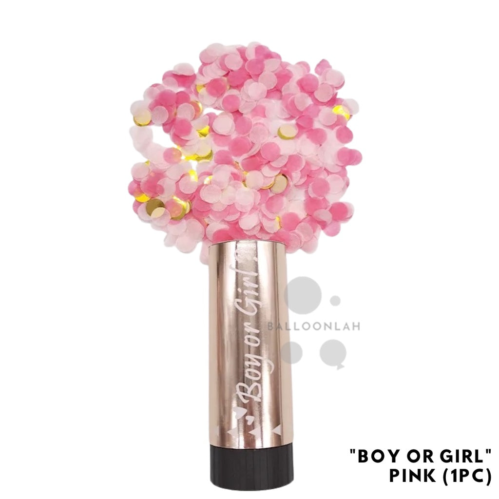 Confetti Cannon Party Popper Rose Gold Silver Blue Pink [READY STOCK IN SG]
