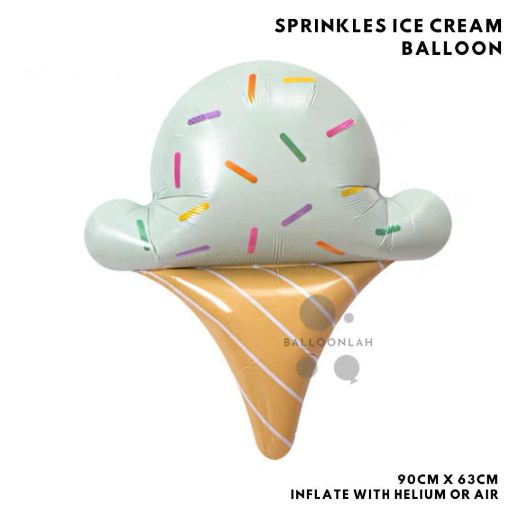 Ice Cream Popsicle Donut Cake Burger Pizza Popcorn Foil Balloon Garland Birthday Decoration [READY STOCK IN SG]