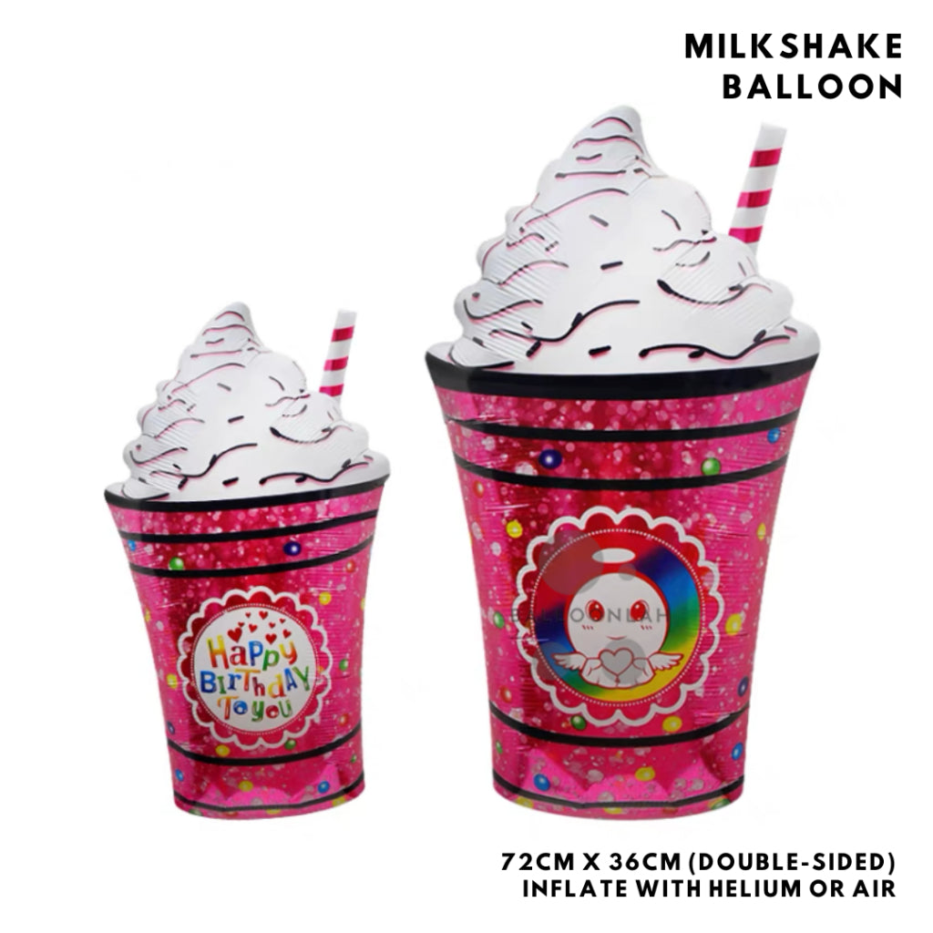 Ice Cream Popsicle Donut Cake Burger Pizza Popcorn Foil Balloon Garland Birthday Decoration [READY STOCK IN SG]