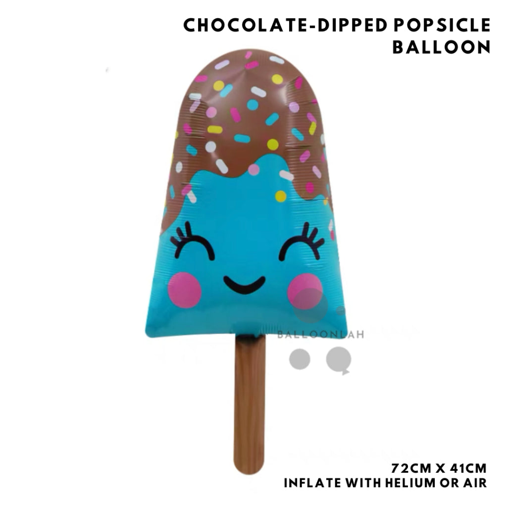 Ice Cream Popsicle Donut Cake Burger Pizza Popcorn Foil Balloon Garland Birthday Decoration [READY STOCK IN SG]